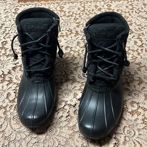 Sperry Black Duck Boots women’s size 7.5M